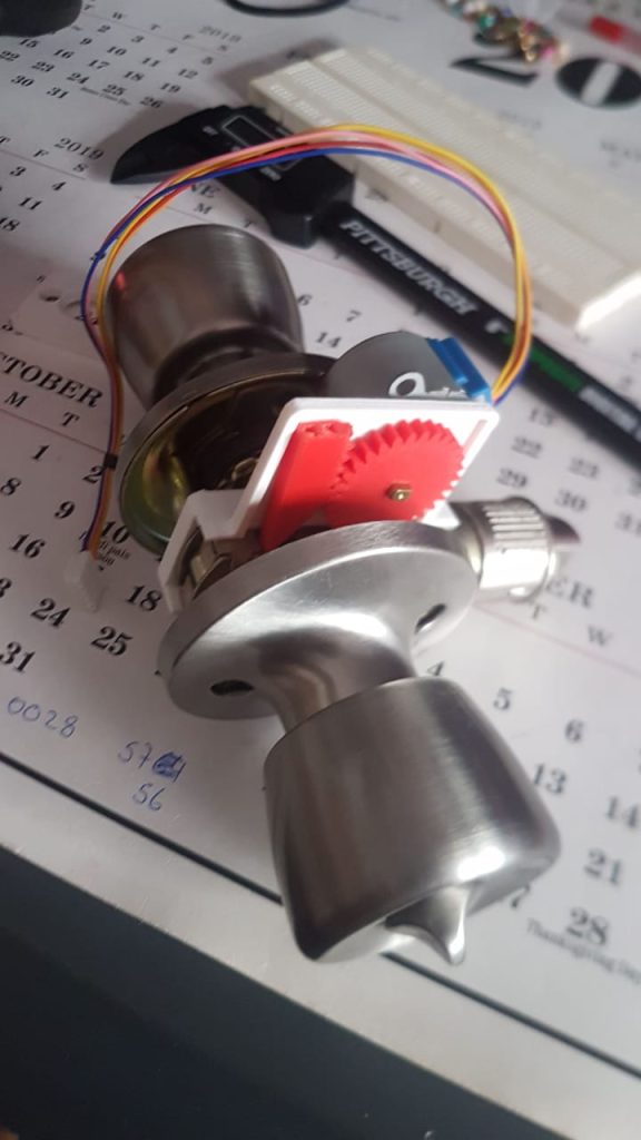 Door lock display interface, third view
