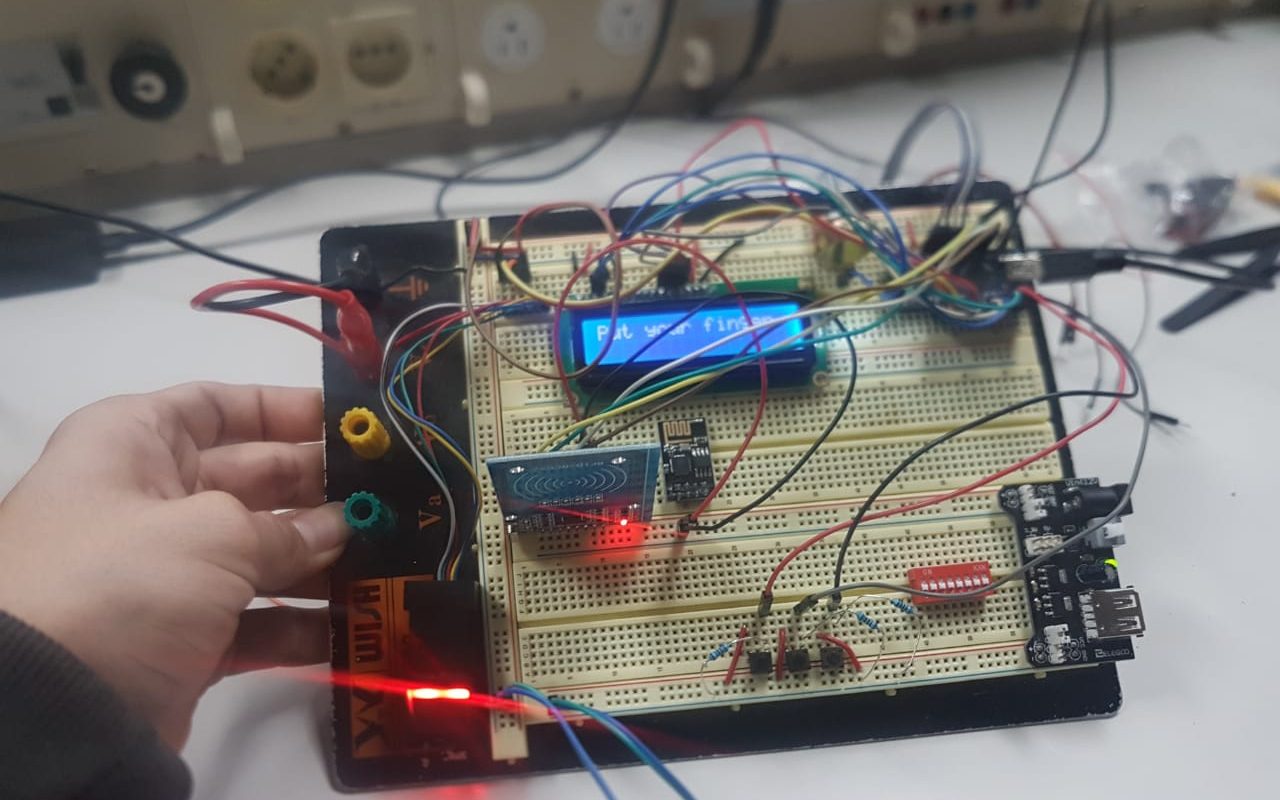 Door lock during development